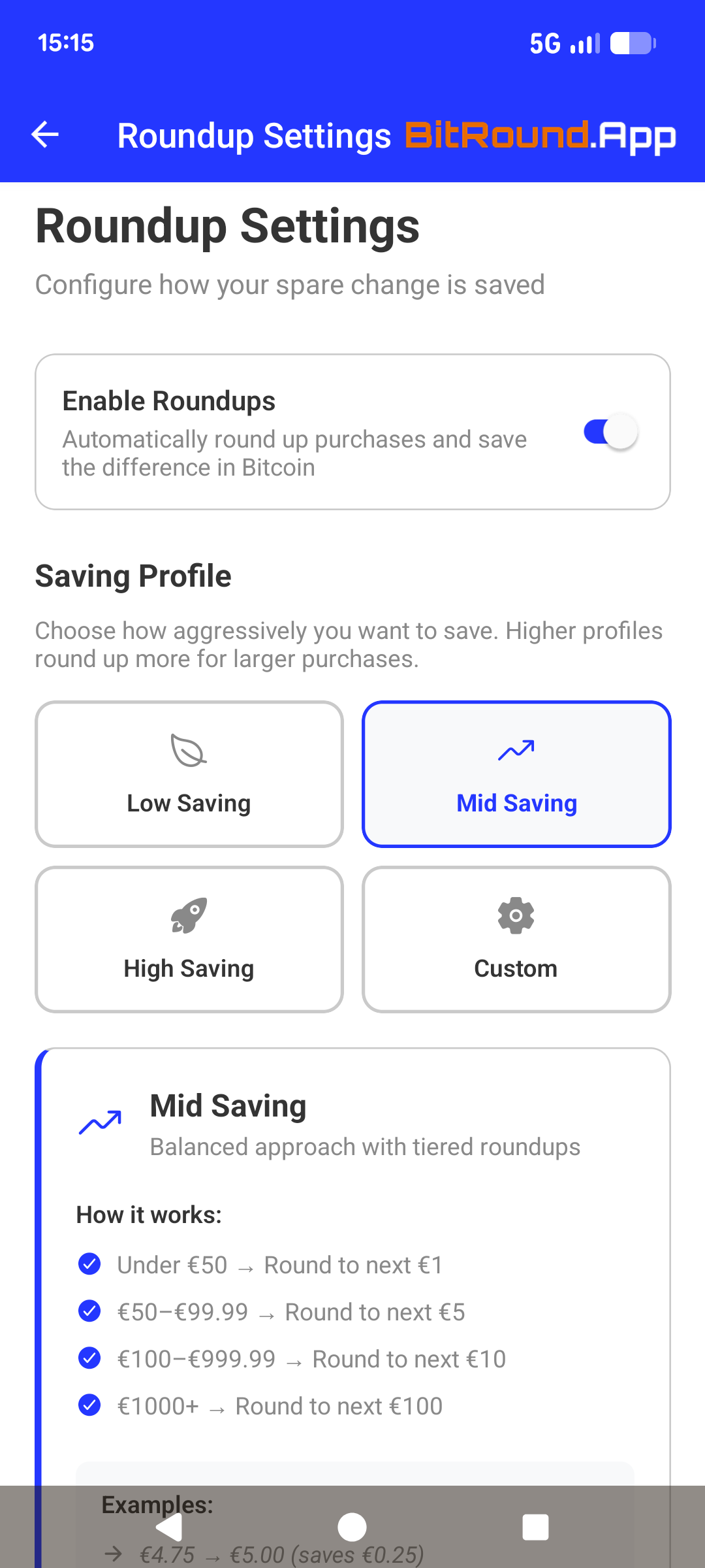 Round-up explanation illustration